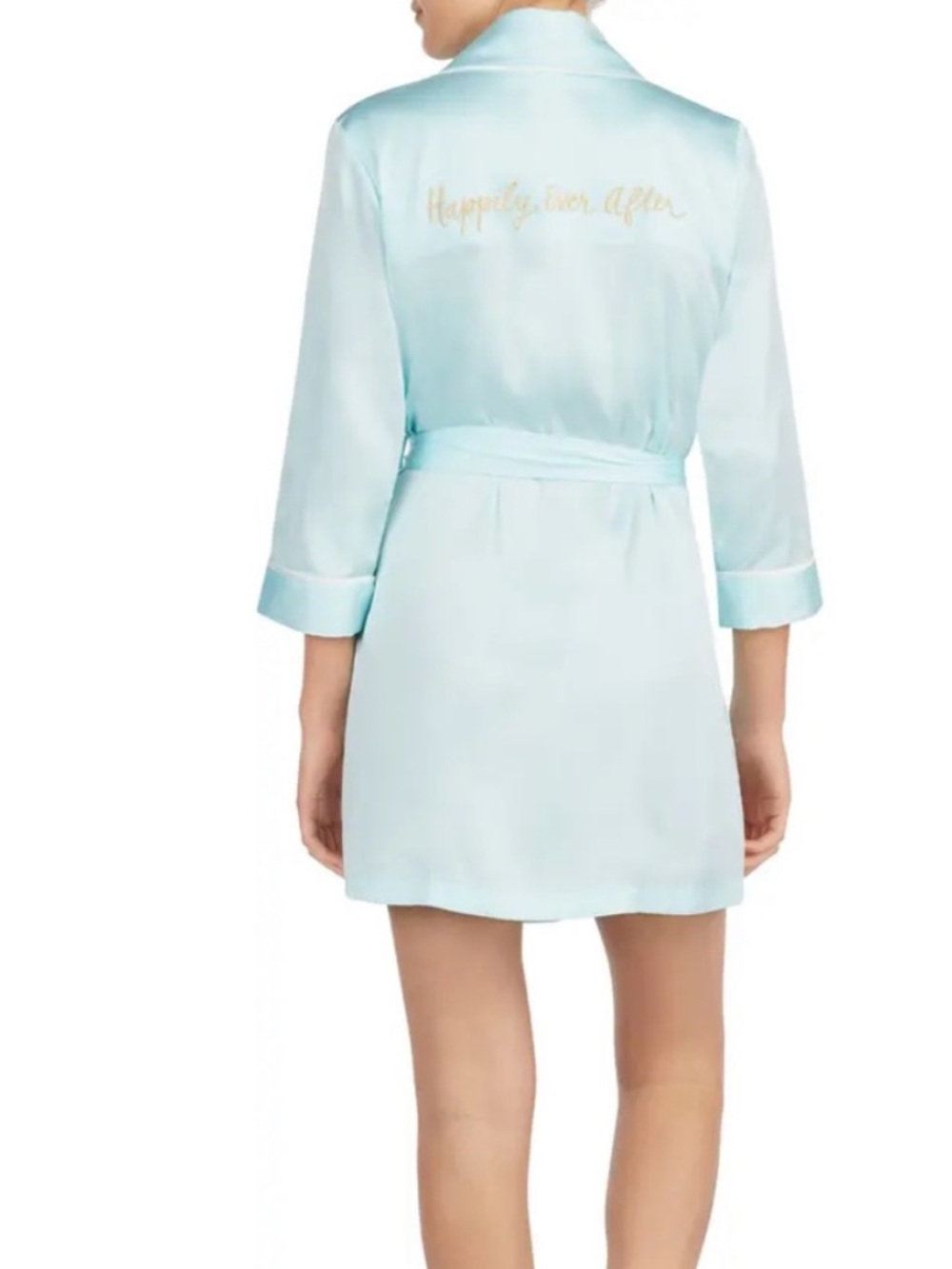 NWT Kate Spade Happily Ever After Robe Blue Wedding Bridesmaid Size L
